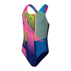 SPEEDO DIGI PLMT SPBK JF TRAJE DE BAÑO PARA NIÑAS