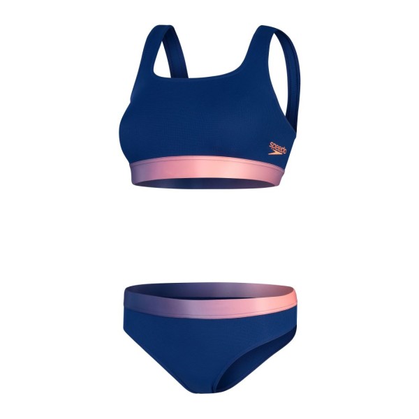 WO TEXTURED DEEP U-BACK 2 PIECE CALZONETA DE MUJER PA