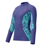 SPEEDO WOMENS PRINTED LONG SLEEV PROTECTOR SOLAR