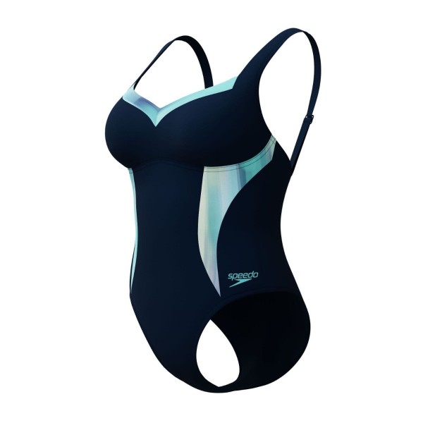SPEEDO WOMENS SHAPING PRINTED LU VESTIDO DE BAÑO