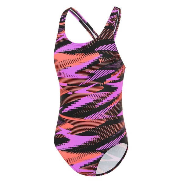 SPEEDO GIRLS HYPERBOOM ALLOVER M VESTIDO DE BAÑO