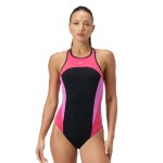 SPEEDO WOMENS HIGH NECK SPLICE C VESTIDO DE BAÑO