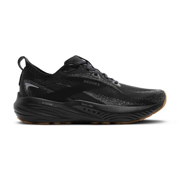 BROOKS GLYCERIN 22 MENS BLACK/PRIMER GRAY/BISCUIT