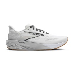 BROOKS LAUNCH 11 MENS WHITE/GREY