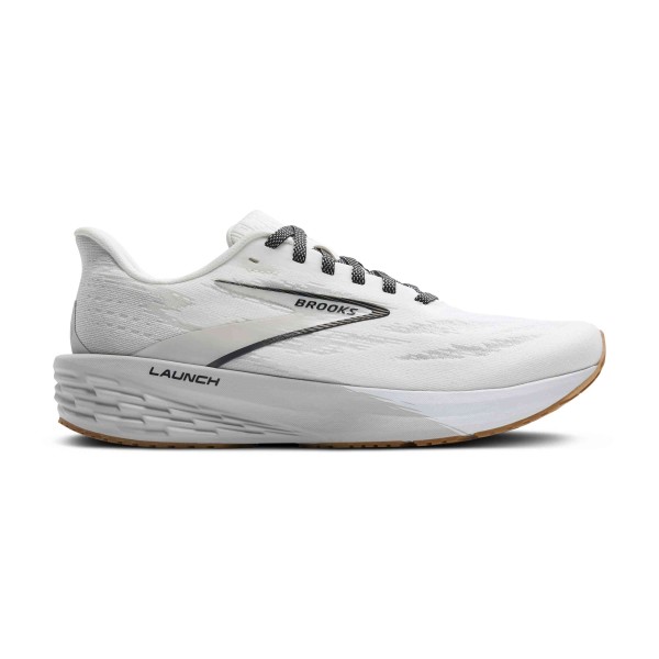 BROOKS LAUNCH 11 MENS WHITE/GREY