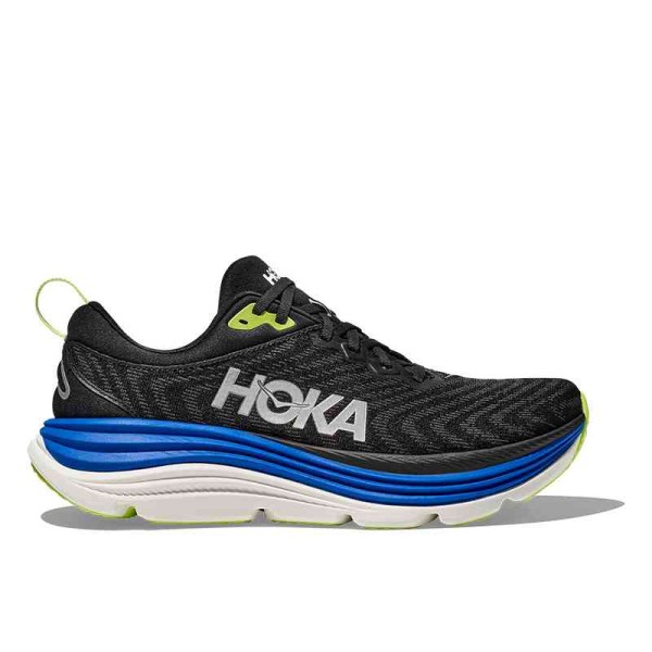 HOKA GAVIOTA 5 MENS BLACK/ELECTRIC COBALT HOKA GAVIOTA 5 MENS BLACK/ELECTRIC COBALT