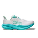 HOKA MACH 6 WOMENS WHITE CIELO BLUE