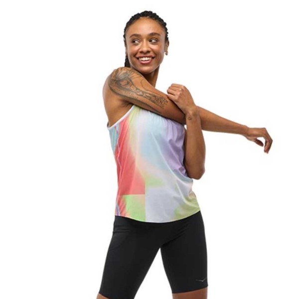 HOKA AIROLITE RUN TANK GRAPEFRUIT MIST
