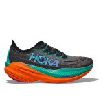 HOKA MACH X 2 MENS BLACK/ELECTRIC AQUA