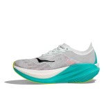 HOKA MACH X 2 WOMENS FROST/ELECTRIC AQUA