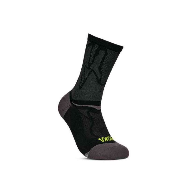 HOKA U CLIFTON CREW RUN SOCK BLACK