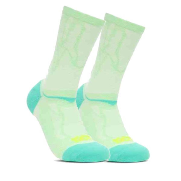 HOKA CLIFTON 10 CREW RUN SOCK MINT FLUORITE HOKA CLIFTON 10 CREW RUN SOCK MINT FLUORITE