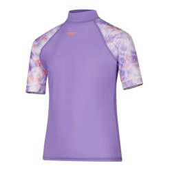 PRINTED SHORT SLEEVE SUN TOP