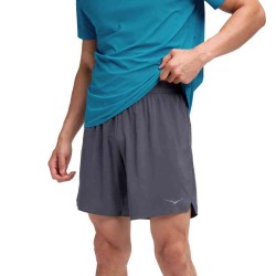 HOKA M GLIDE 7'' SHORT 2IN1 CHARCOAL GREY
