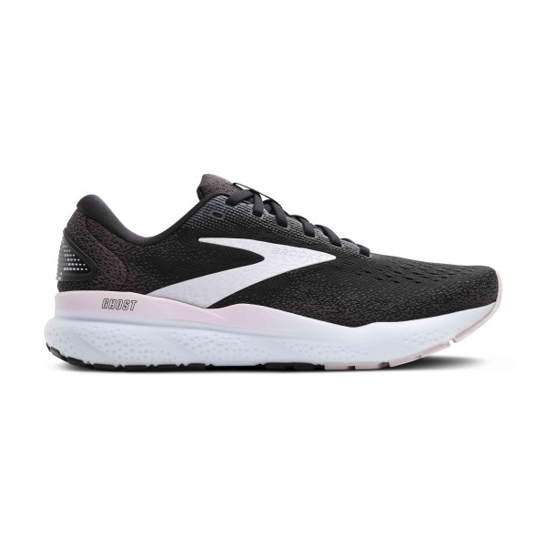 BROOKS GHOST 16 WOMENS BLACK/WHITE/ORCHID ICE