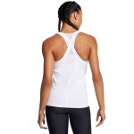 UA TECH MESH RACER TANK WHITE/BLACK