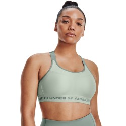 Under Armour Women's High Crossback Sports Bra - Black 1355109-001