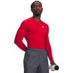 UA HG ARMOUR COMP LS RED/WHITE