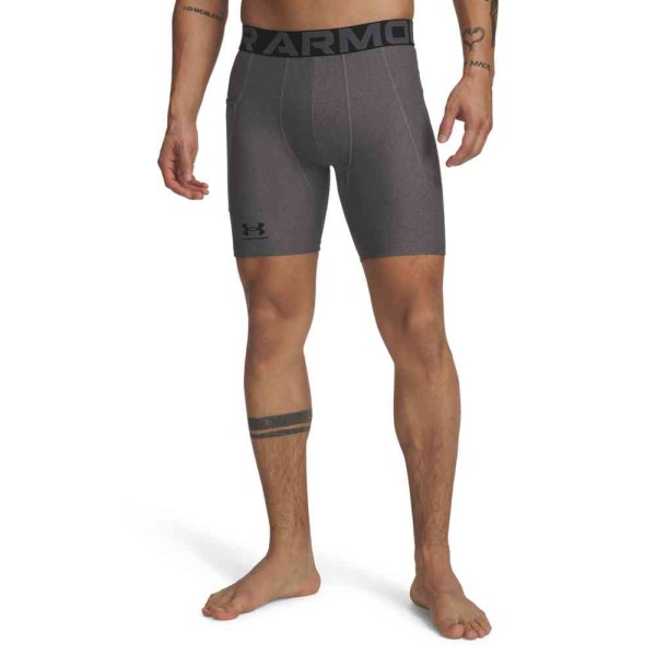 UA HG ARMOUR SHORTS COMPRESSION CARBONHEATHER