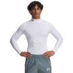 UA CG ARMOUR COMP MOCK WHITE/BLACK