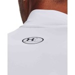 UA CG ARMOUR COMP MOCK WHITE/BLACK