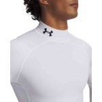 UA CG ARMOUR COMP MOCK WHITE/BLACK