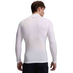 UA HG ARMOUR COMP MOCK LS WHITE/BLACK