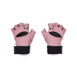 UA WOMENS WEIGHTLIFTING GLOVES PINKELIXIR/BLACK