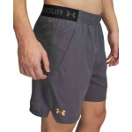 UA VANISH WOVEN 6IN SHORTS CASTLEROCK/ORANGEBLOC