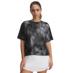 UA VANISH ENERGY CROP PRINT SS STEEL/TITANGRAY