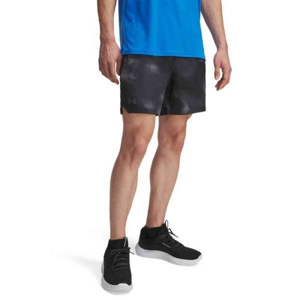 UA VANISH WOVEN 6IN PRNT STS BLACK/CASTLEROCK