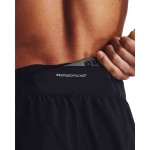 UA LAUNCH PRO 2N1 7 SHORTS BK