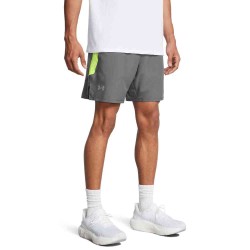 UA LAUNCH PRO 2N1 7 SHORTS GY
