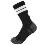 UA PERF TECH NOV 3PK CREW BLACK/WHITE