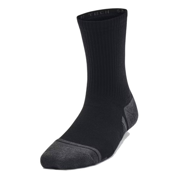 UA PERFORM TECH 3P CREW BLACK/BLACK/JETGRAY
