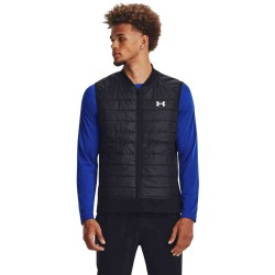 UA LAUNCH INSULATED VEST BLACK/REFLECTIVE