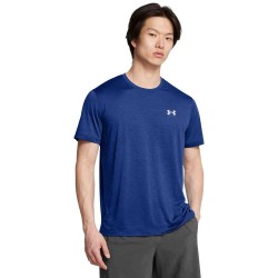 UA LAUNCH SHORTSLEEVE TECHBLUE