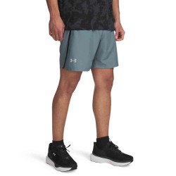 UA LAUNCH 7 PLG SHORTS JASPERBLUE/BLACK