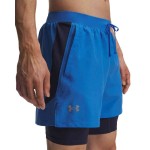 UA LAUNCH 5'' 2-IN-1 SHORTS BLUEATLANTIS