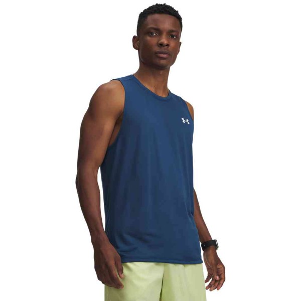 UA TECH TANK WHAMBLUE/WHITE