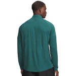 UA TECH TEXTURED 1/2 ZIP RACKGREEN/BLACK