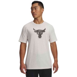 UA PJT RCK BRAHMA BULL SS SUMMITWHITE/BLACK