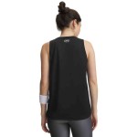 UA TECH TANK SOLID BLACK/WHITE