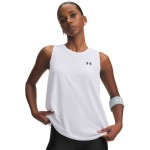 UA W TECH TANK SOLID WHITE/BLACK