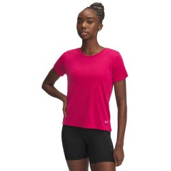 UA LAUNCH CAMO SHORTSLEEVE SHADEDFUCHSIA/REFLECTIVE