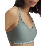 UA CROSSBACK LOW BRA SILICAGREEN/WHITE