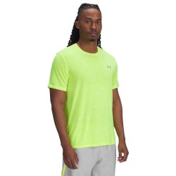 UA LAUNCH CAMO SHORTSLEEVE HIGHVISYELLOW