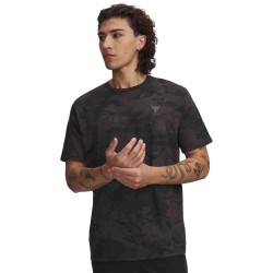 UA PJT RCK AOP SS BLACK/CASTLEROCK