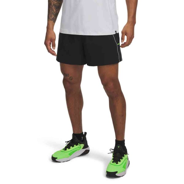 UA PJT RCK SHORT BLACK/WHITE