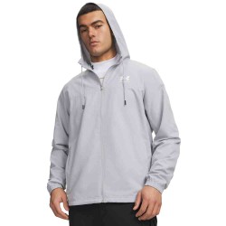 UA RIVAL WVN WINDBREAKER MODGRAY/WHITE
